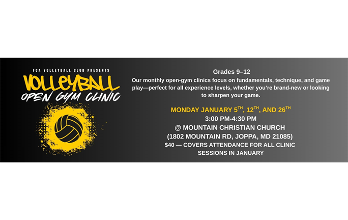 Open Gym Clinics January 2026